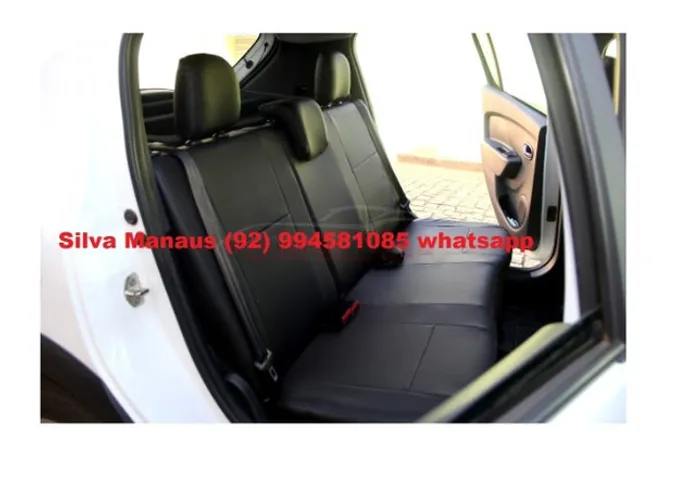 Capa banco Couro Corvin sob medida Clio Logan Sandero Stepway impermeável não passa agua