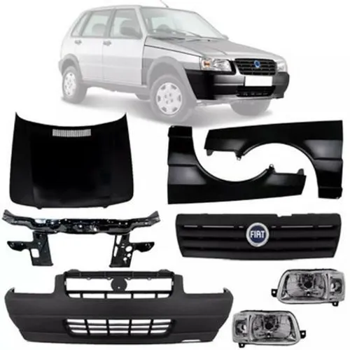 Kit Frente Uno Fiorino Fire Quadrada 2004 2005 2006 2007 2008 2009 2010 2011 novo