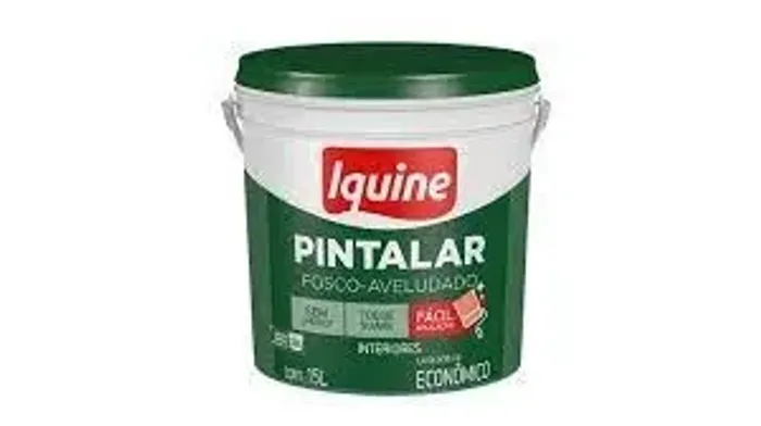 tinta acrilica fosco aveludado 15 litros iquine
