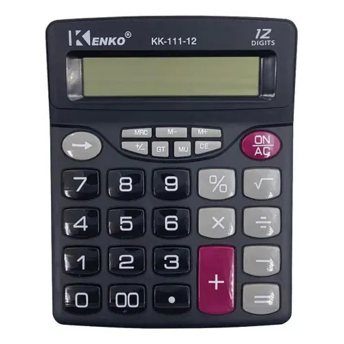 Calculadora Kenko Kk-111-12 12 Dígitos Mrc m- m + - Preto