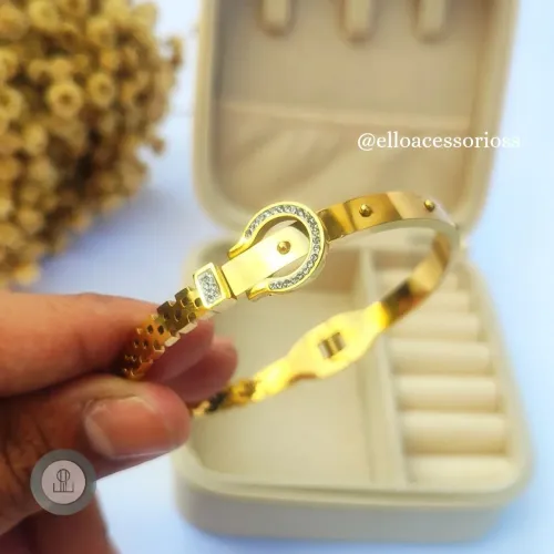 Pulseira banhada a ouro