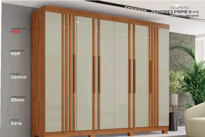 Guarda roupa 100% MDF imop Londres entrega grátis