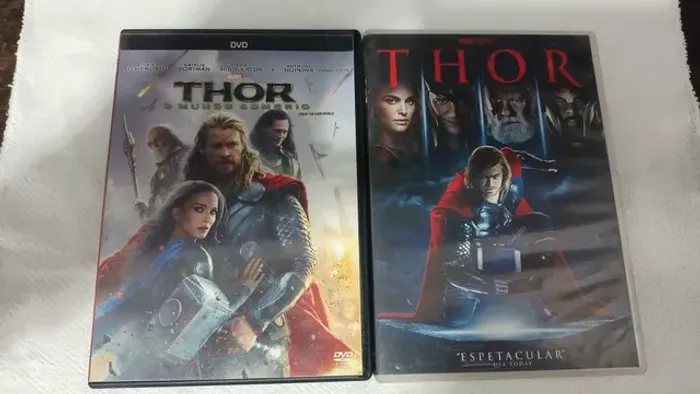 Thor e Thor o mundo sombrio dvds filmes 