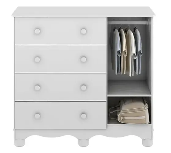 Comoda Junior com Porta 100% MDF - Peroba
