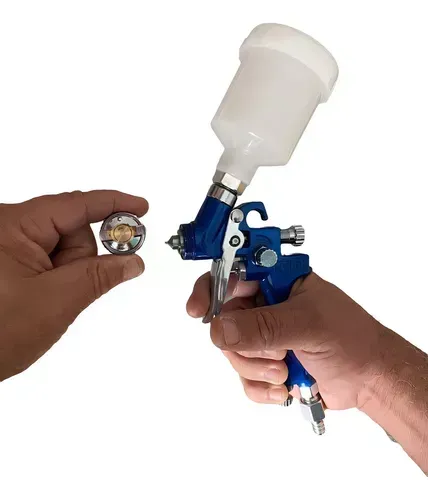 Pistola de Pintura Gravidade HVLP Bico 0,8mm 125ml -PRO-535-PDR
