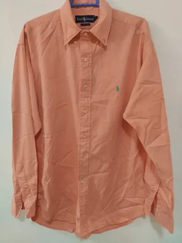 Camisa Masculina Salmão Ralph Lauren Original Tam - G