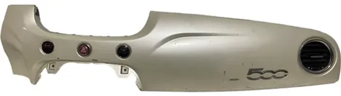 Moldura Painel Central Fiat 500 12/14 Original Pérola