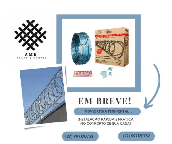 Concertinas para segurança da sua propriedade.