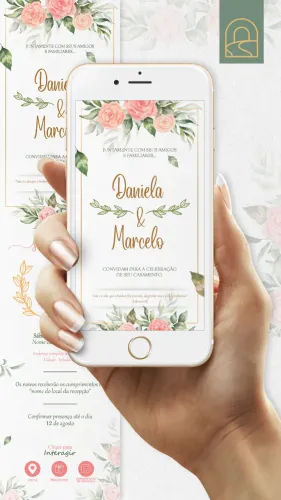 Convite de Casamento Digital e Interativo 