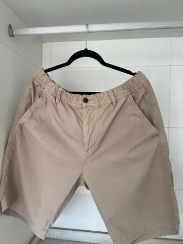 Bermuda Vila Romana - Bege - Tamanho GG