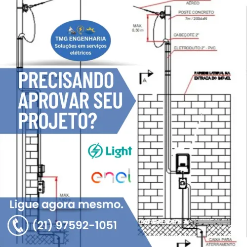 Aumento de Carga, Ligação Nova? Chama Eletricista Credenciado Light/Enel