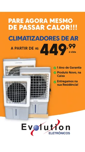 Climatizadores de Ar apartir de R$ 449,99 a vista