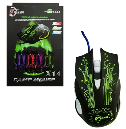 Mouse Gamer Usb Ergonómico X14
