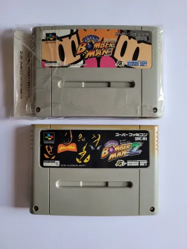 Super Bomberman 1 e 2 - Super Famicom original Japonês 