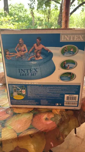 Piscina Intex Easy Set 2,44m x 76cm com Bomba Filtrante - Pronta para o Verão!