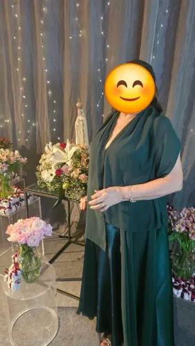 Vestido de festa longo tam 46 verde bandeira 