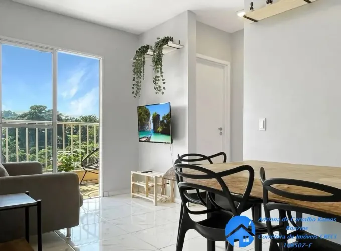 Apartamento com 2 dormitórios, varanda Cond. Reserva Paiquerê - Cotia