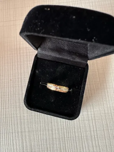 Anel de ouro 18k 3 cores