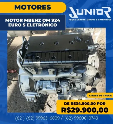 Motor Mercedes OM 924 Euro 5 Eletrônico 