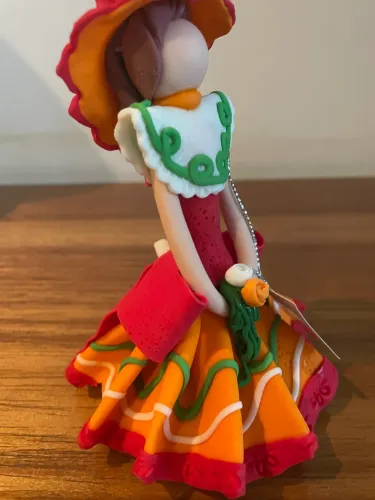 Boneca artesanal da República Dominicana - coleção Muñecas Mary
