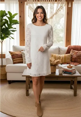 Vestido DRESS CODE de renda  Novo  G
