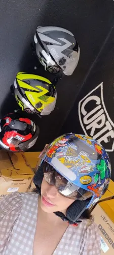 Capacete new atomic tamanho 60