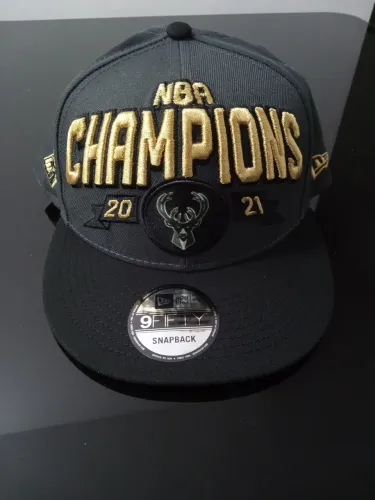 Boné New era snapback Milwaukee Bucks campeão NBA temporada 20/21 