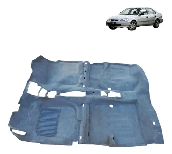 Forro Carpete Assoalho Honda Civic 1996 2000 Cinza-escuro