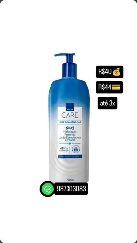 Loção Desodorante Corporal Avon Care Leite de Amêndoas 700ml