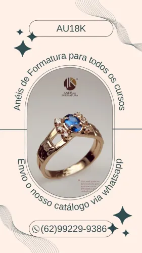 Anéis de Formatura para todos os cursos e profissões