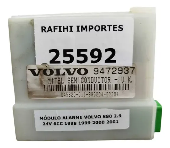 Módulo Alarme Volvo S80 2.9 24v 6cc 1998 1999 2000 2001 
