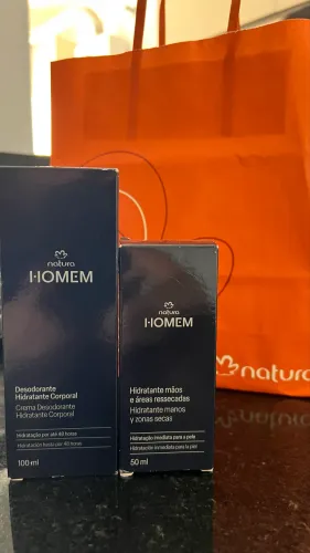 Kit Natura Homem Hidratante Corporal + Hidratante para Mãos