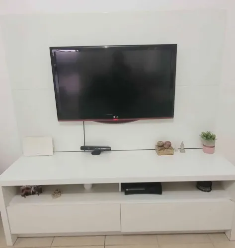 Painel para tv branco brilhante Tok stok SOMENTE PAINEL