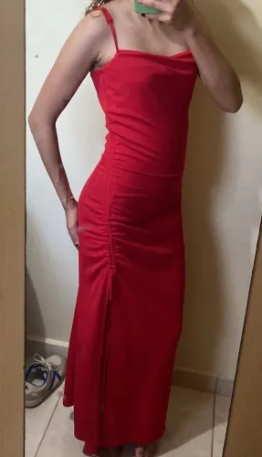 VESTIDO VERMELHO LONGO YOUCOM