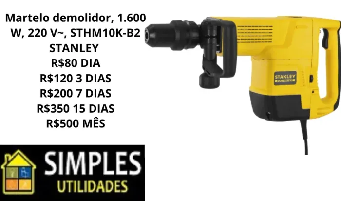 Martelo Demolidor Stanley STHM10K-B2 1.600W 220V
