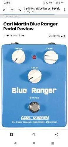 Pedal de Overdrive Carl Martin Blue Ranger
