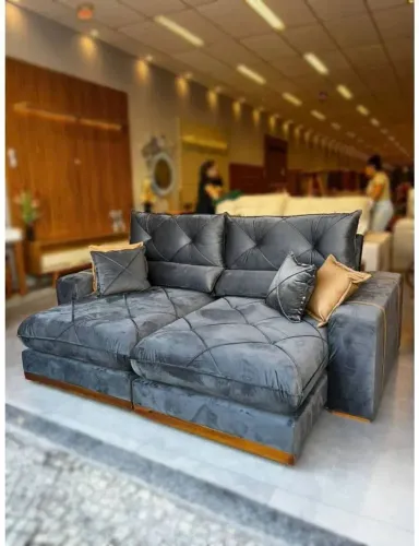 Sofá retrátil e reclinavel 2.30m molas ensacadas / pague na entrega 