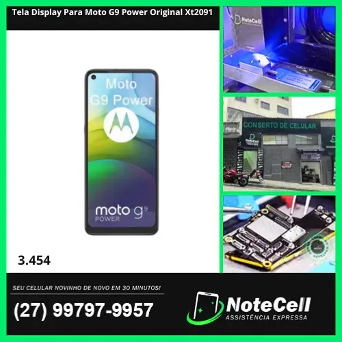 Tela Display Para Moto G9 Power Original Xt2091- Instalação Expressa Em 30 Minutos!