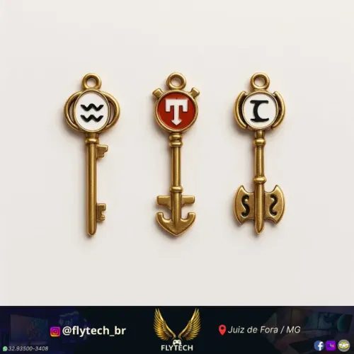 Chaves Fairy Tail - Coleção Exclusiva para Fãs de Anime!