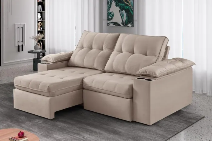 Estofado Retrátil Reclinável Idealle 230m s87