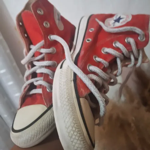 Tênis all star cano alto vermelho tm 35 original