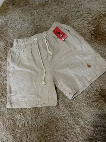 Moda Masculina - Bermuda Leve em Linho Natural BEGE