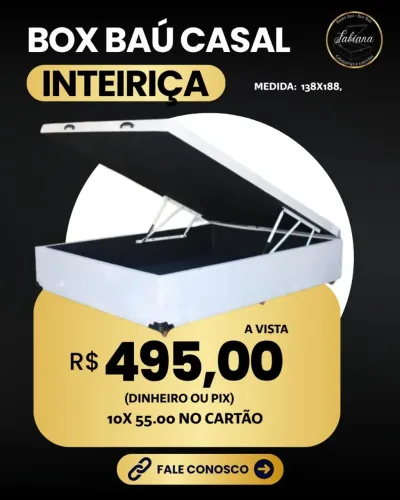 Box Baú Casal Inteiriça -