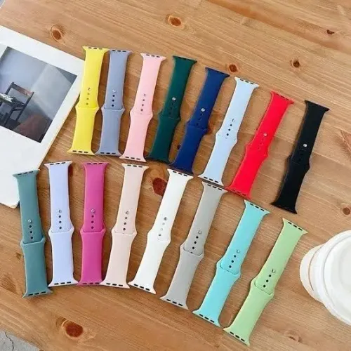 Pulseira Apple Watch Silicone Lisa Compatível Relógio 42mm/44mm/45mm/49mm