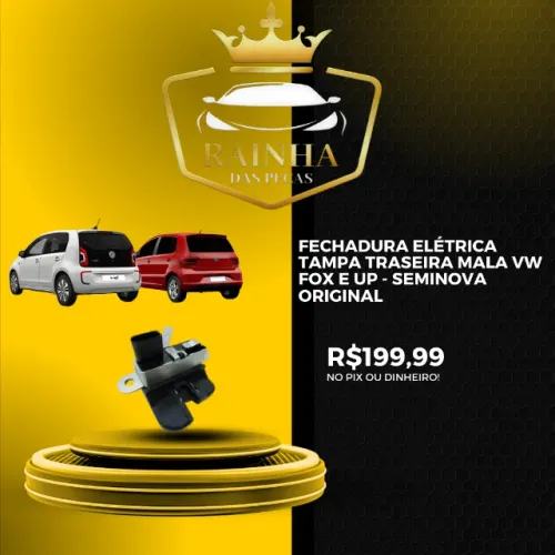 Fechadura Elétrica Tampa Traseira Mala Vw Fox Up- SEMINOVA ORIGINAL