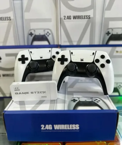 Video Game M15 Pro 30.000 Jogos + 2 Controles Sem Fio Gamestick 4K 64GB HDMI Novo LACRADO
