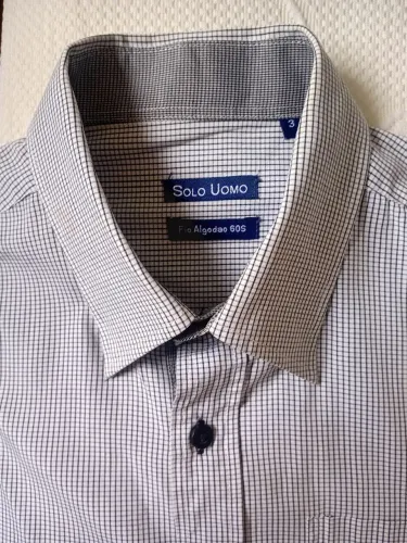 Camisa Social de Algodão Qualidade 60s da Solo Uomo