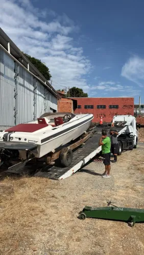 Lancha ofchere 24 pés motor e rabeta revisados 