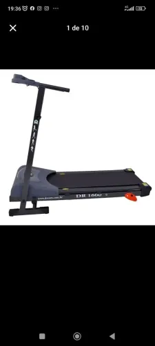Esteira Elétrica Dream Fitness Dr 1600 110v/220v Dobrável Preto 127/220v