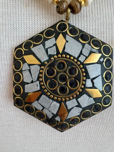 Colar indiano artesanal bijouteria
